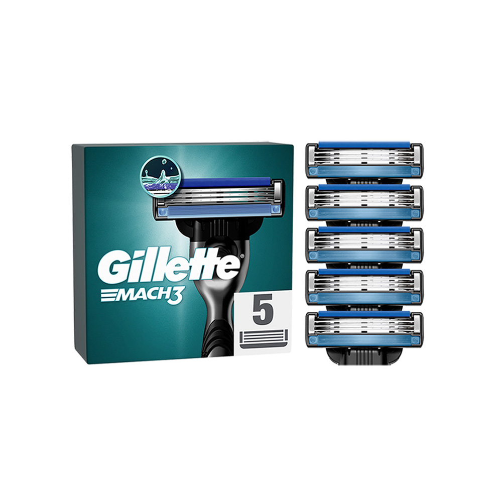 GILLETTE - MACH3 Ανταλλακτικές κεφαλές ξυρίσματος - 5τεμ.